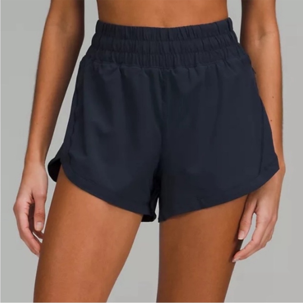 LULULEMON TRACK THAT HIGH-RISE LINED SHORT 5”(navy)